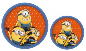 8 assiettes en carton "Minions"