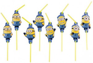 8 pailles "Minions"