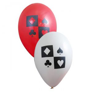 6 ballons "Casino Life"