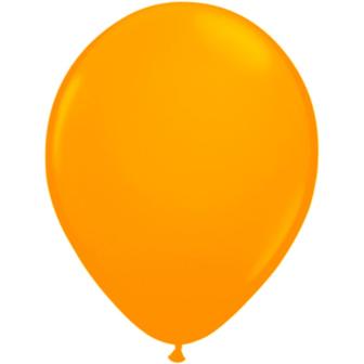 8 ballons de baudruche UV fluorescents - orange fluo