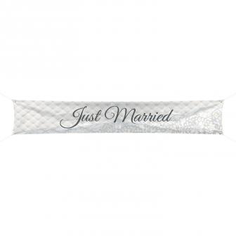 Bannière de tissu "Jolie fête de mariage" 360 cm