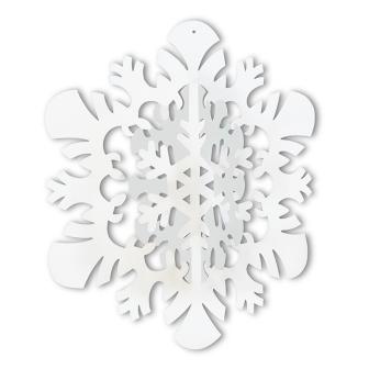 Déco de plafond 3D "Flocon de neige" 36 cm