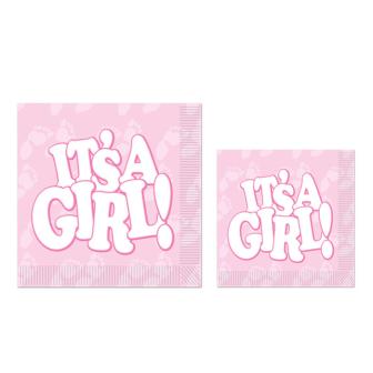 16 serviettes "It's A Girl!"