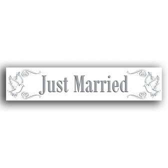 Rouleau rubalise "Just Married" 15 m