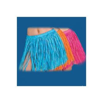 Jupe en raphia "Aloha" 40 cm - bleu