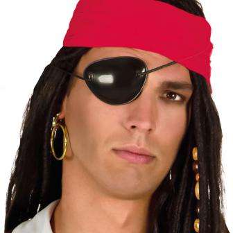Cache-oeil et boucle d'oreille "Pirate-style" 