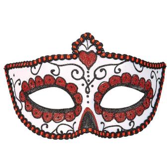 Loup "Dia de los Muertos" - rouge
