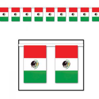 Guirlande de drapeaux "Mexique" 18,3 m 