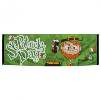 Bannière "Heureuse St. Patrick's Day" 220 cm 