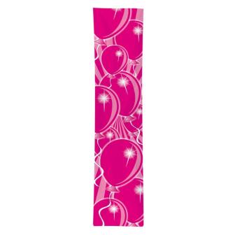 Bannière avec motif de ballon de baudruche 3 m - rose vif