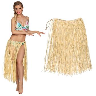 Jupe de raphia longue "Hawaii" 76 cm nature