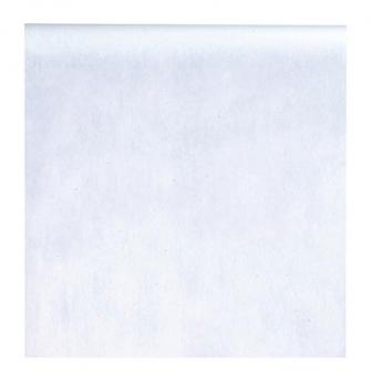 Large chemin de table en non-tissé "Élégance" 0,6 x 10 m - blanc