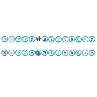 Guirlande de lettres "Petit train coloré" 3 m