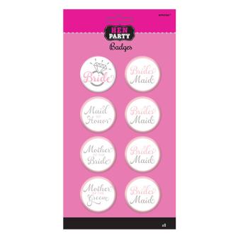 Lot de 8 pin's "Bride to be"