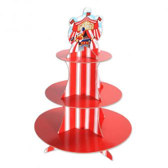 Support à cupcakes "Chapiteau de cirque" 41 cm
