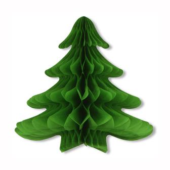 Déco de plafond en papier crépon "Sapin" 60 cm