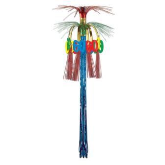 Suspension fontaine colorée "60 Ans" 91 cm