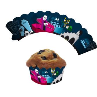 Contours décoratifs pour muffins "Halloween" 12 pcs