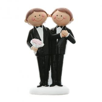Figurine de déco "Couple d'hommes mariés" 10 cm