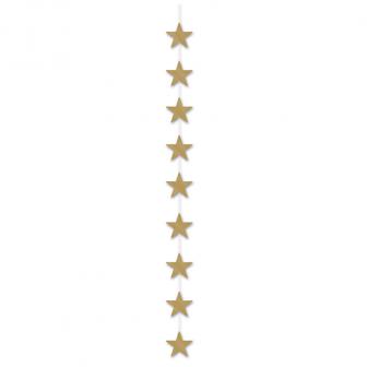 Déco de plafond "Étoiles" 198 cm - doré