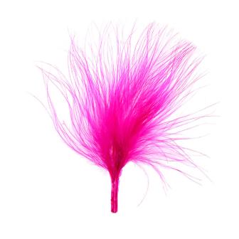 Plumes unicolores 20 pcs. - rose vif