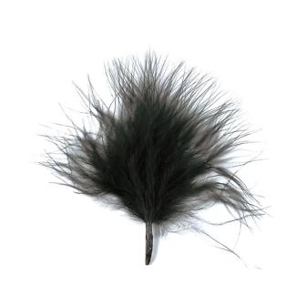 Plumes unicolores 20 pcs. - noir