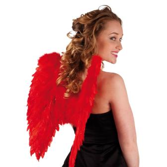 Ailes unicolores 50 cm - rouge