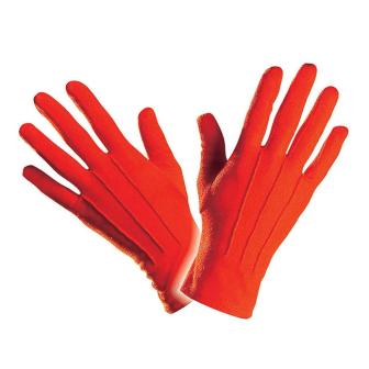 Gants unicolores "Couleurs à gogo" 23 cm - rouge