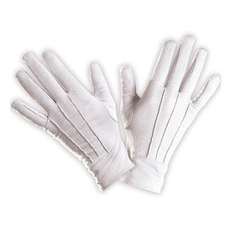 Gants unicolores 22 cm - blanc