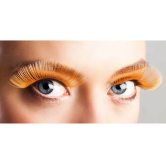 Faux cils unicolores - orange