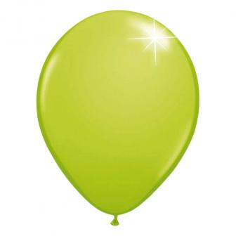50 Ballons de baudruche unis métallisés - vert pomme