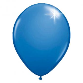10 Ballons de baudruche unis métallisés - bleu