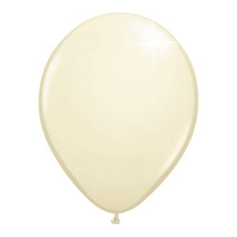 10 Ballons de baudruche unis métallisés - ivoire