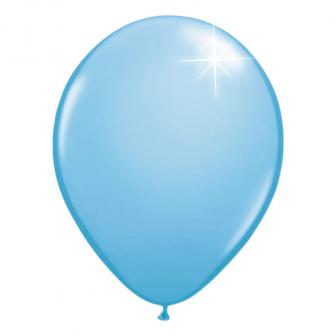 10 Ballons de baudruche unis métallisés - bleu clair