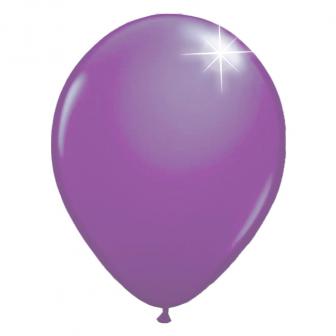 50 Ballons de baudruche unis métallisés - lilas