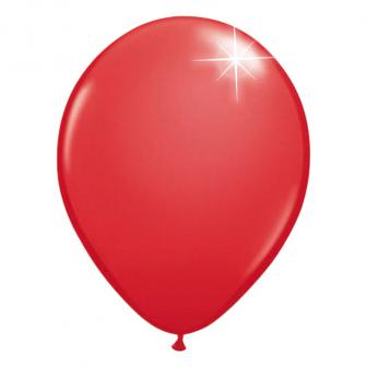 100 Ballons de baudruche unis métallisés - rouge