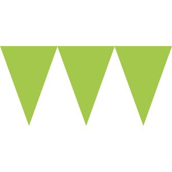 Guirlande en papier unicolore "Jeux de couleurs" 4,5 m - vert