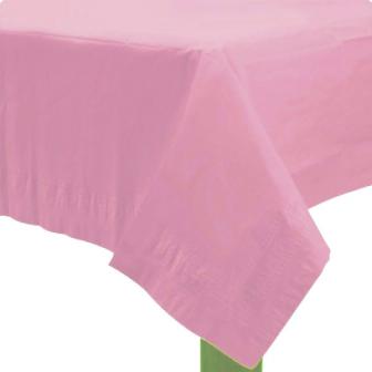 Nappe en papier unicolore 137 x 274 cm - rose