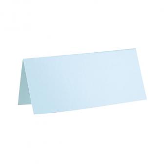 10 cartons nominatifs unicolores - bleu clair