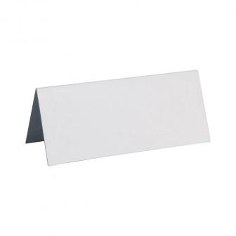 10 cartons nominatifs unicolores - blanc