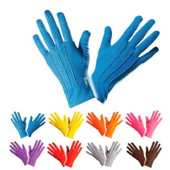 Gants unicolores "Couleurs à gogo" 23 cm