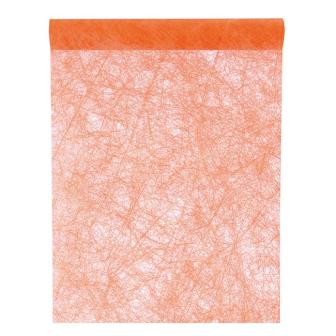 Chemin de table unicolore en non tissé 5 m - orange