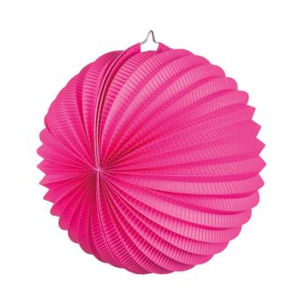 Lampion unicolore 23 cm - rose vif