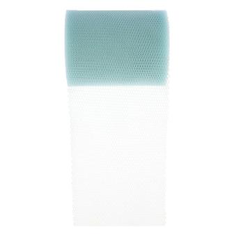 Ruban unicolore en tulle 10 m - bleu clair