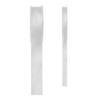 Ruban de déco en satin unicolore - blanc-3 mm