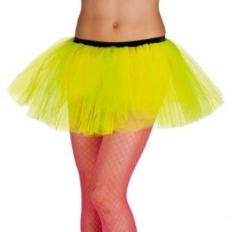 Tutu uni 30 cm - jaune fluo