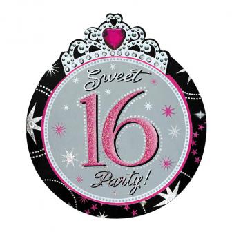 8 cartons d'invitation "Sweet 16" avec enveloppes