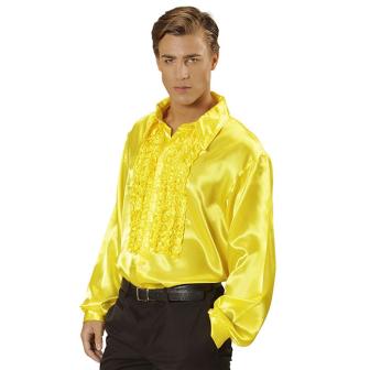 Chemise à jabot - jaune-M/L