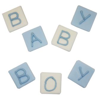 Déco pour gâteau comestible "Baby Boy" 7 pcs