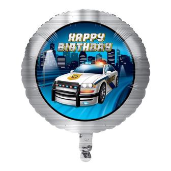 Ballon en alu "Police cool" 46 cm